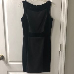 BCX Grey and Black Color Block Dress - Juniors Size 5, Women's Size 6 or 8